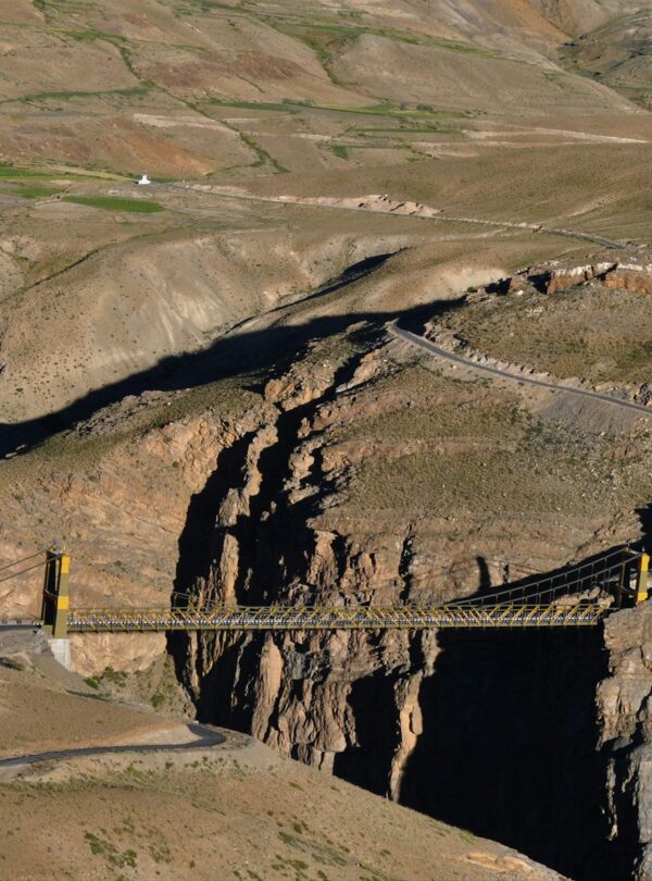 Chicham Bridge in Spiti Valley – world’s highest suspension bridge near Kaza, Himachal Pradesh